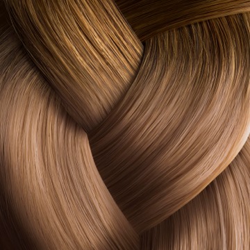 Great Lengths Essenza rooted blend 67-24, darker root melting into a lighter blonde